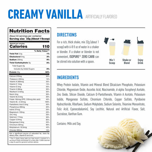 Isopure Zero - Low Carb Isopure Company