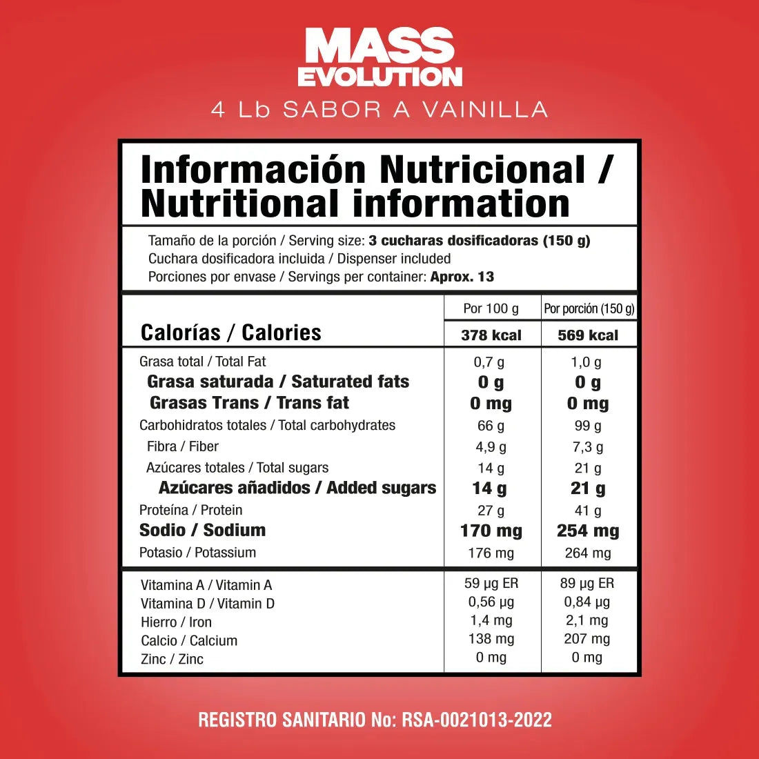 Mass Evolution Smart Nutrition