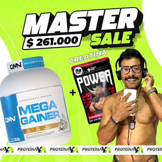 Mega Gainer 10 lb + Creatina Power 500 g (gratis)