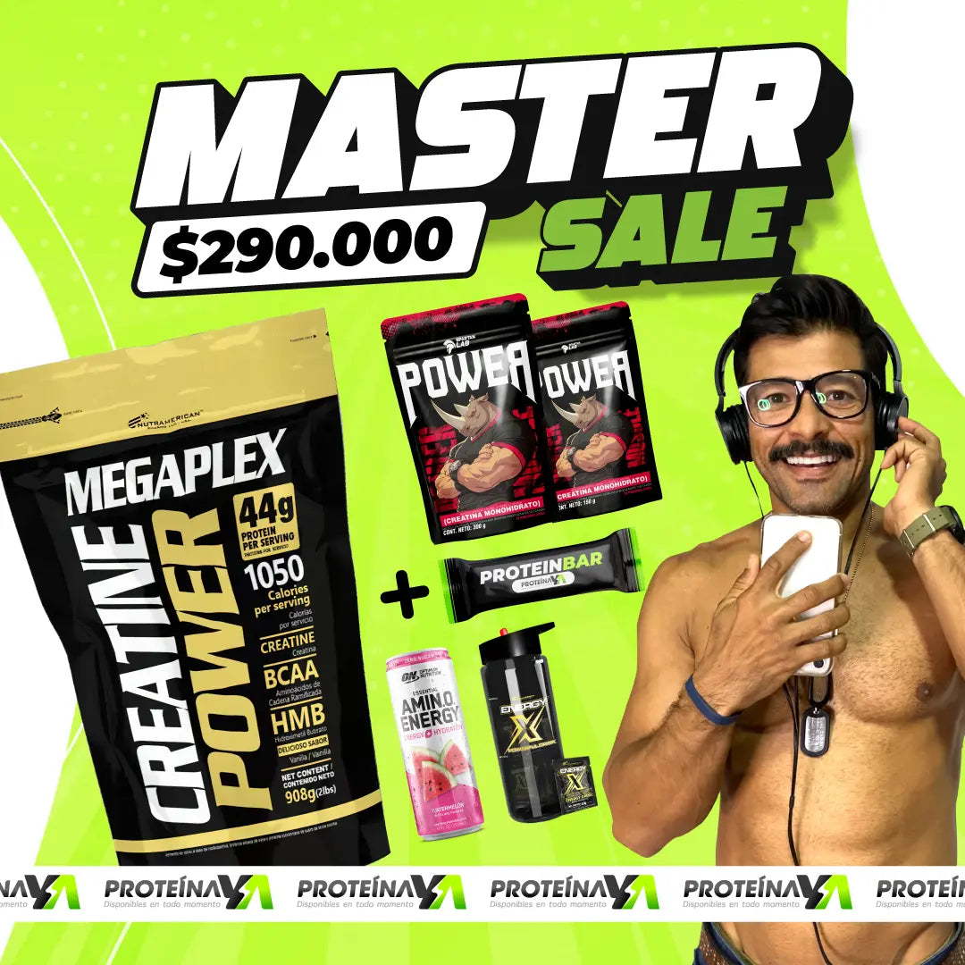 Megaplex Creatine Power 10 lb + Creatina Power 500 y 150 g + Obsequios