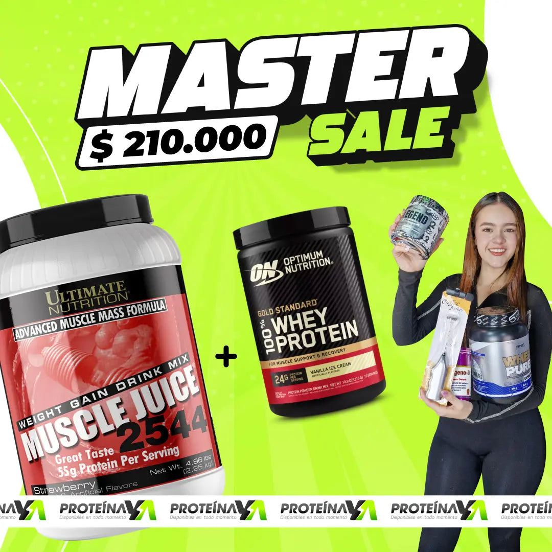 Muscle Juice 4,96 LB + Gold Standard 10 Servicios (gratis)