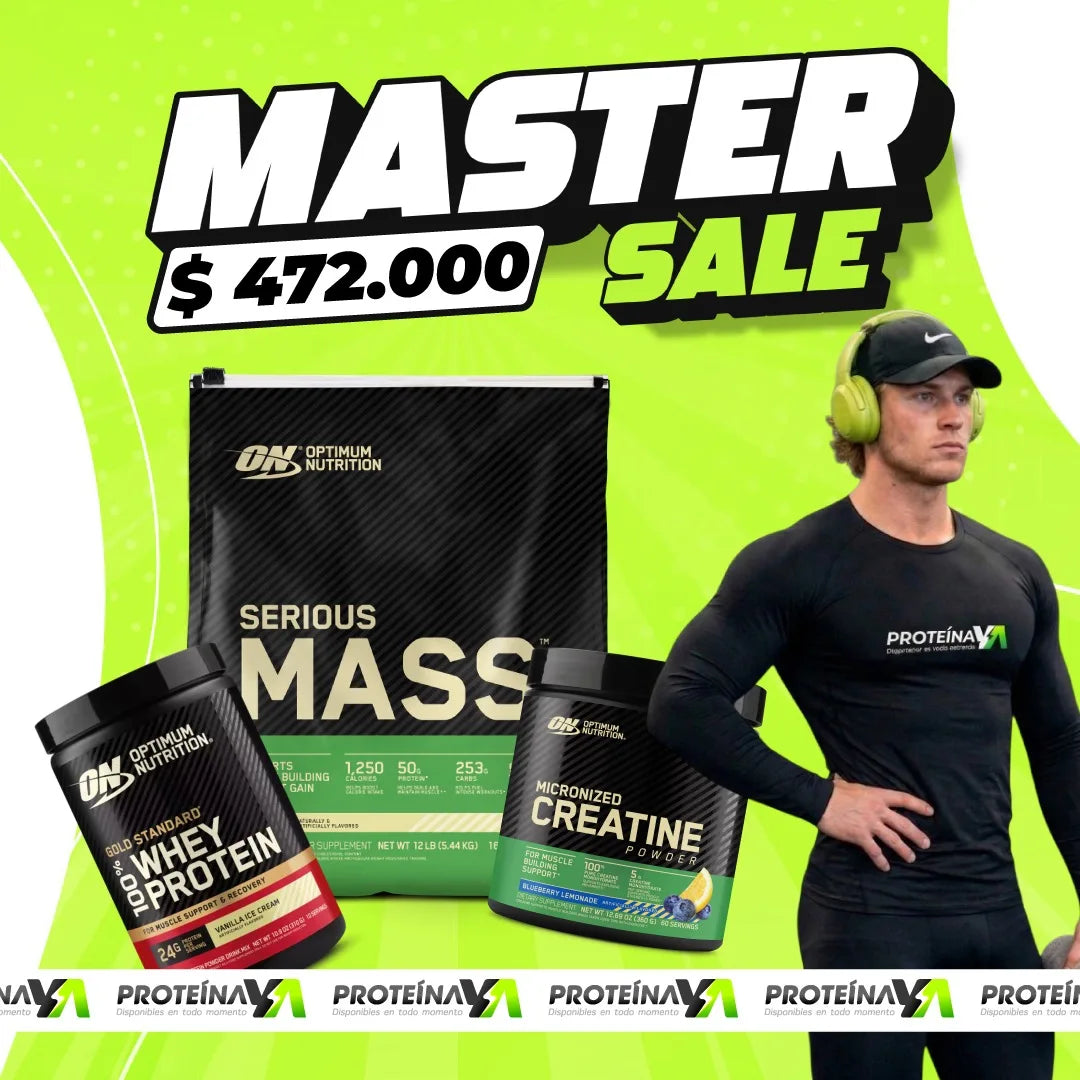 Serious Mass 12 lb + Gold Standard Whey 10 serv + Creatine ON 60 serv