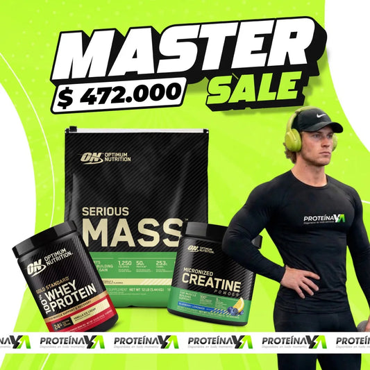 Serious Mass 12 lb + Gold Standard Whey 10 serv + Creatine ON 60 serv