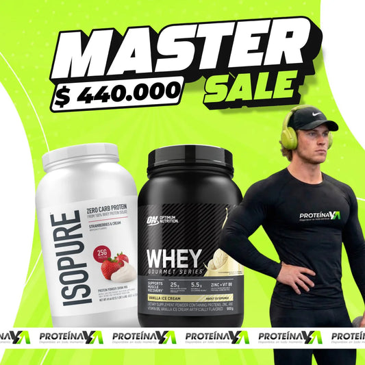 Isopure 3 lb + Whey Gourmet 25 serv