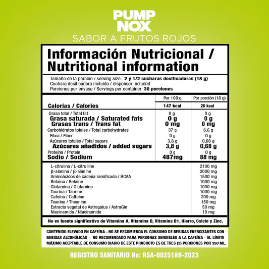 Pump Nox Smart Nutrition - Proteina YA
