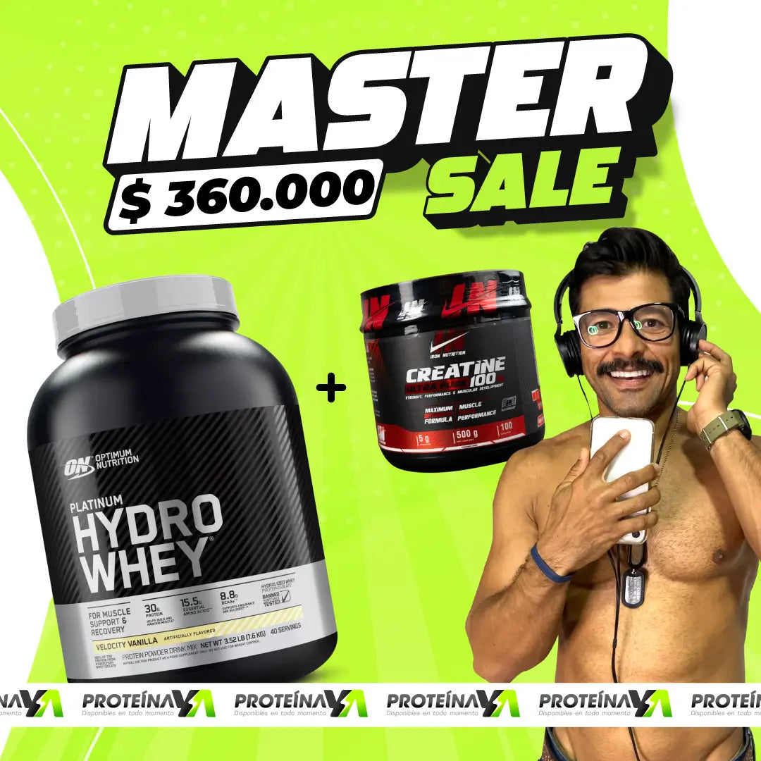 Platinum Hydrowhey 3.5 lb + Creatine Iron 500 g