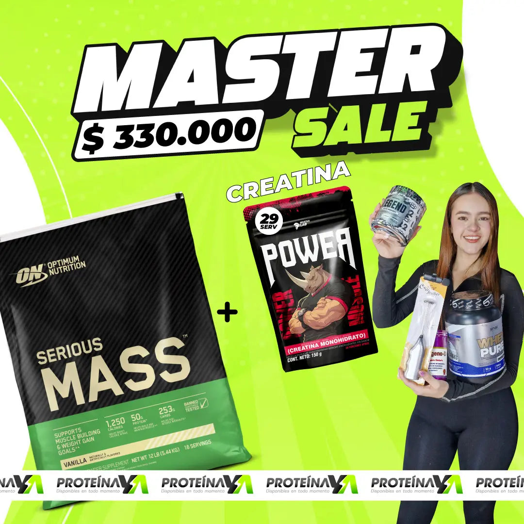 Serious Mass 12 LB + Creatina Power 150 g (gratis)
