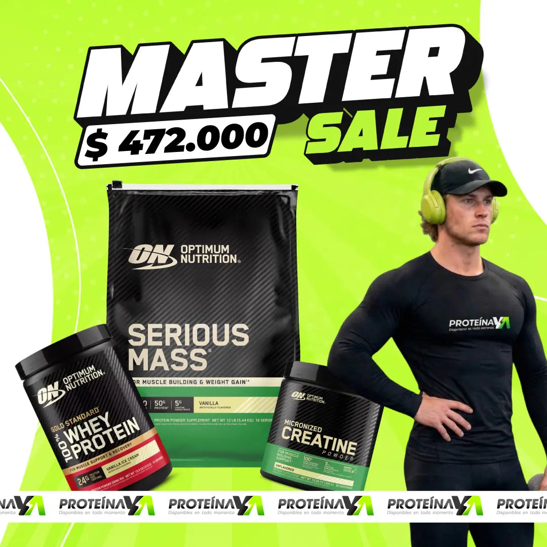 Serious Mass 12 lb + Gold Standard Whey 10 serv + Creatine ON 60 serv