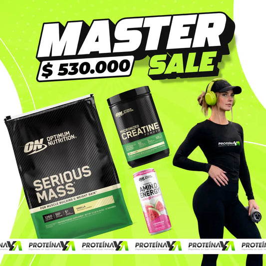 Serious Mass 12 LB + Creatine ON 120 Serv + Obsequios