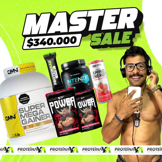 Super Mega Gainer 10 lb + Creatina Power 500 y 150 g + Intenze 30 serv + Obsequios