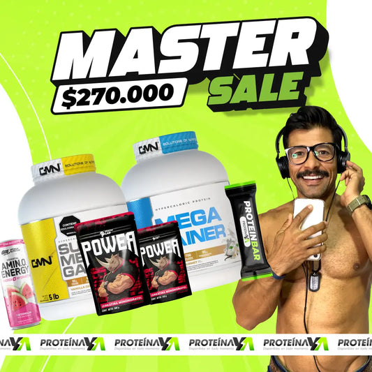 Super Mega Gainer 5 lb + Mega Gainer 5 lb + Creatina Power 500 y 150 g + Obsequios