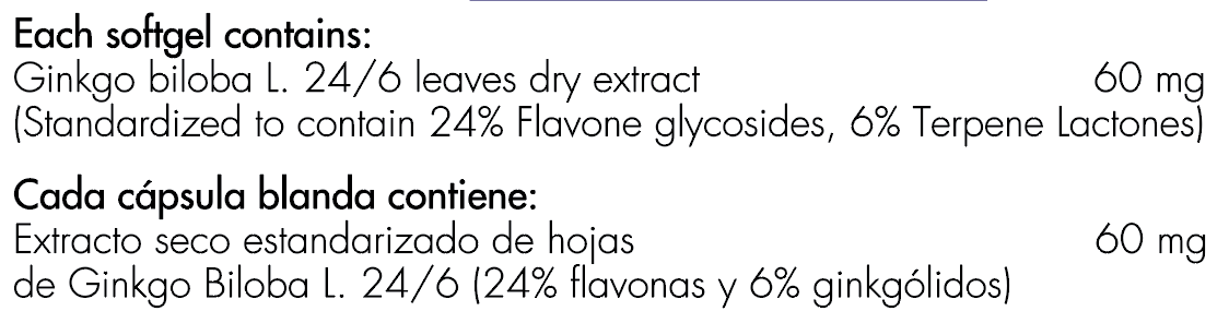 Ginkgo Biloba Healthy America - Proteína YA