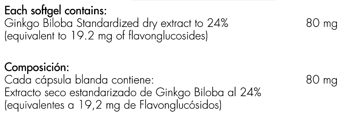 Ginkgo Biloba Healthy America - Proteína YA