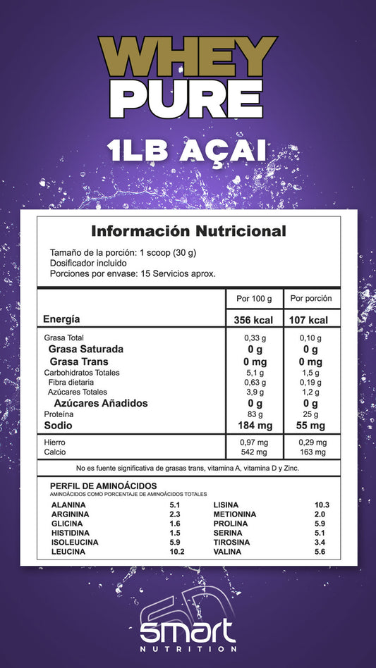 Whey Pure Smart Nutrition - Proteína YA