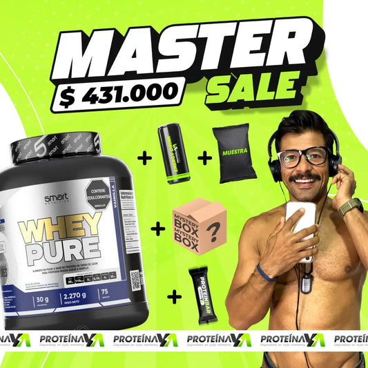 Whey Pure 5 lb + Caja misteriosa + Obsequios