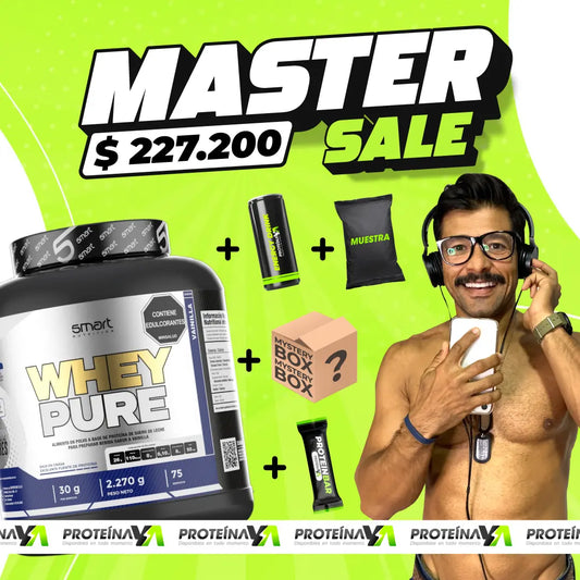 Whey Pure 5 lb + Caja misteriosa + Obsequios