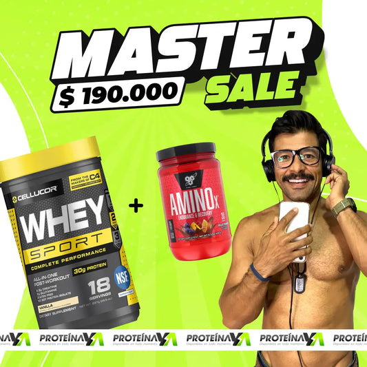 Whey Sport 18 Serv + Amino X 30 Serv