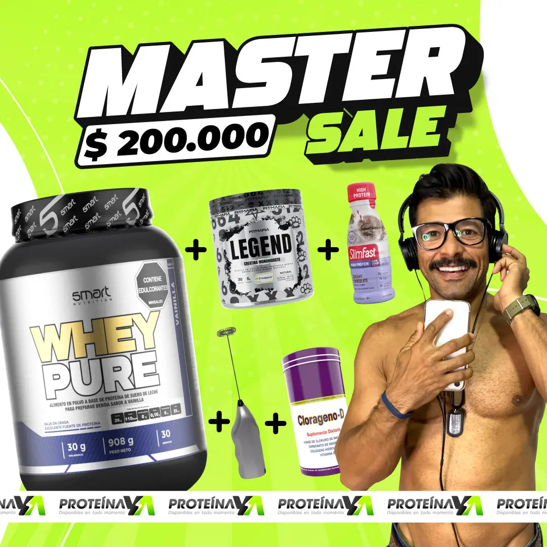 Whey Pure 2 lb + Legend Fitmafia + Clorágeno + Obsequios