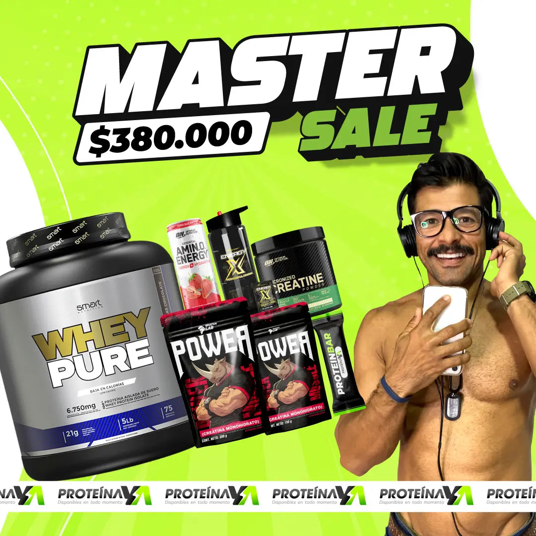 Whey Pure 5 lb + Creatina Power 500 y 150 g + Creatine ON 60 Serv + Obsequios