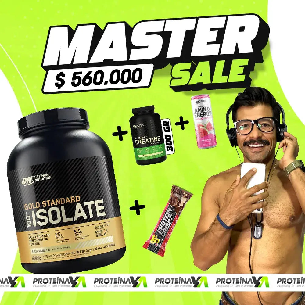 Gold Standard Isolate 5 lb + Creatine ON 60 Serv + Obsequios