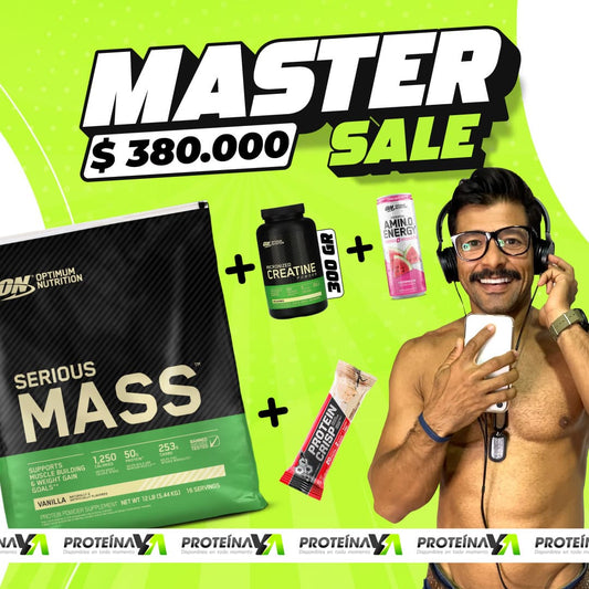 Serious Mass 12 lb + Creatine Optimum 300 gr + Obsequios