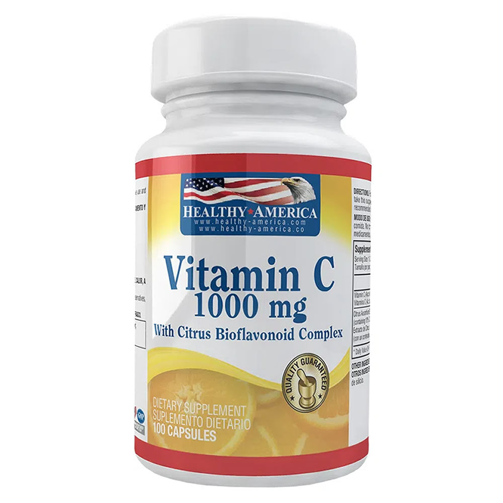 Vitamin C 1.000 Plus Bioflavonoides Healthy America - Proteína YA